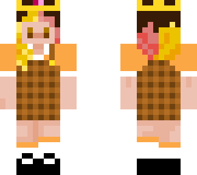 crown overalls split dye girl