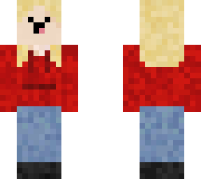 funny red hooded blonde