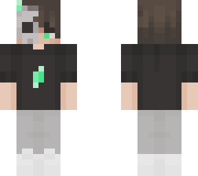 half green skull mask