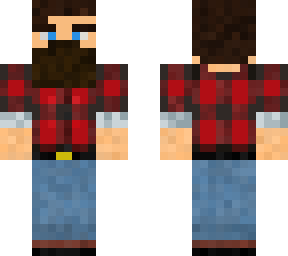 lumberjack man w/ blue eyes