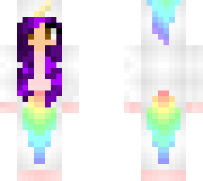 unicorn girl with purple hair