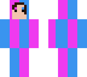 blue and purple suit