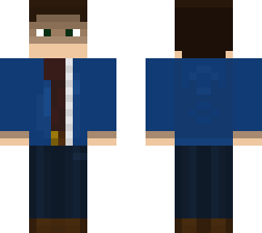 blue jacket man