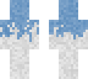 blue on white