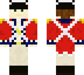 blue outlined british officer