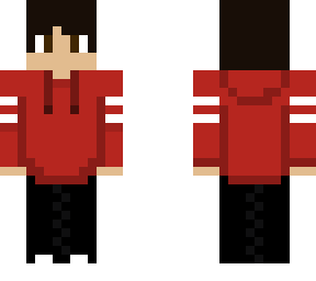 boy with red hoodie
