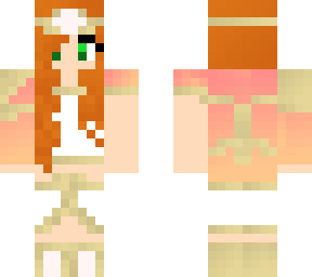 chica naranja