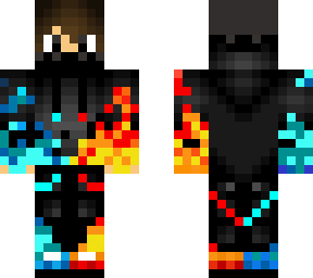 fuego rojo y azul