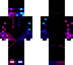 gamer enderman purple x blue