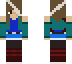 girl with bandage and scar