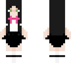 girl with pink bows