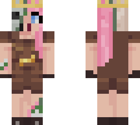 half zombie piglin girl