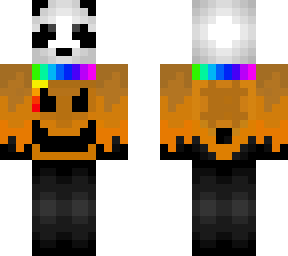 halloween rainbow scarf panda