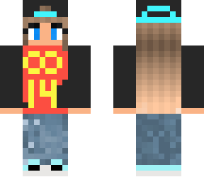 infinity girl gaming girl minecraft skin