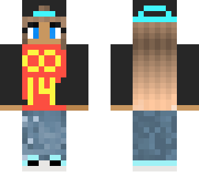infinity girl gaming girl minecraft skin