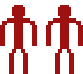 mincraft red stickman