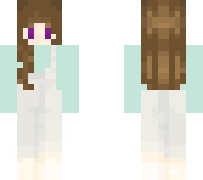 overalls brunette
