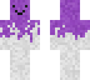 paint-on face (white)(purple)