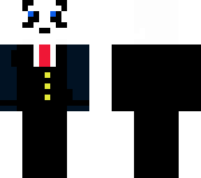 panda in a suit