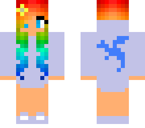 rainbow haired girl