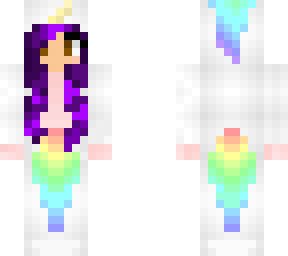 unicorn girl with purple hair editet