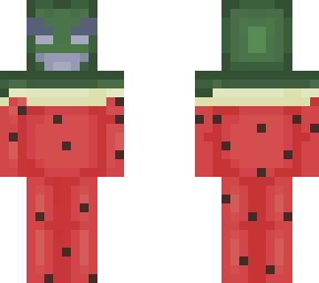 watermelon with vex face