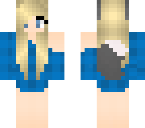 blue blonde wolfgirl