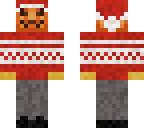 christmas pumpkin head