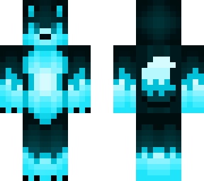 cotton candy wolf: blue