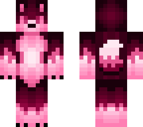 cotton candy wolf: pink