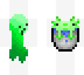 creeper finds emerald axolot