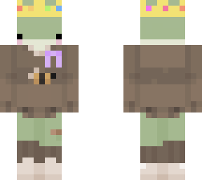 frog with ribbon