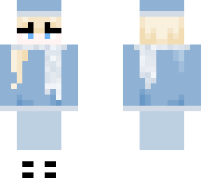 girl with light blue jacket