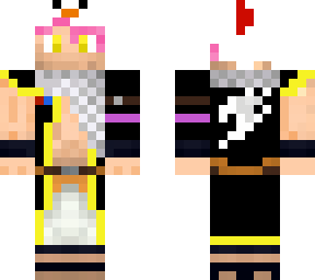 natsu dragneel in chicken hat cancer awareness