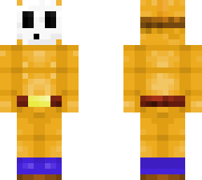 orange shy guy