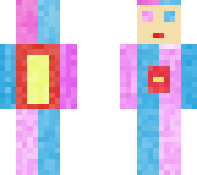 pink blue red and yellow
