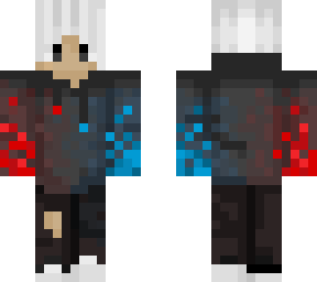 red and blue fire