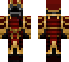 red and gold samurai