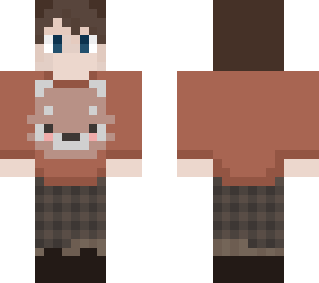 red panda sweater person