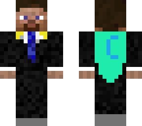 steve in a suit wearing a cape..