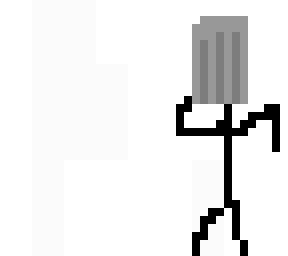stickman with trash con on head ig