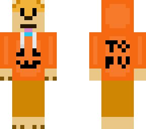 tofu chan halloween skin (orange hoodie)