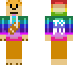 tofu chan skin (rainbow hoodie)