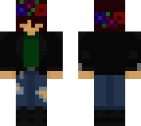 casual punk/grunge w/ flower crown
