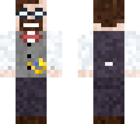 gray vest with pocket watch