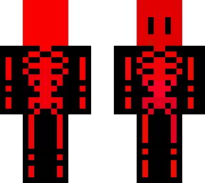 halloween skeleton red