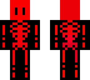 halloween skeleton red