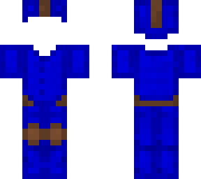 leather armor blue