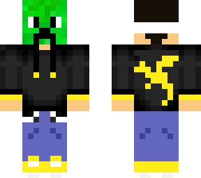 loopy_xd but creeper holloween costume
