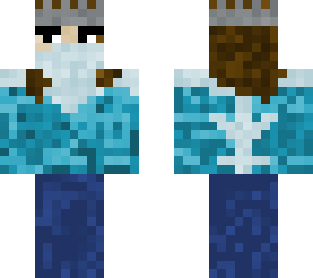 person wearing blue